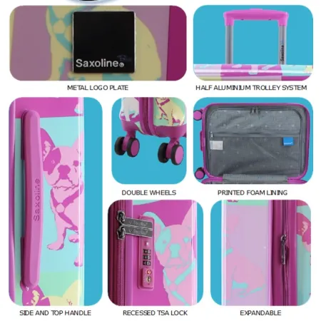 Zestaw walizek Saxoline Bulldog Color set (S/M/L)